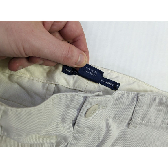 Ralph Lauren Sport Chino Women Size 6 Beige Straight Leg Pants - Picture 2 of 11